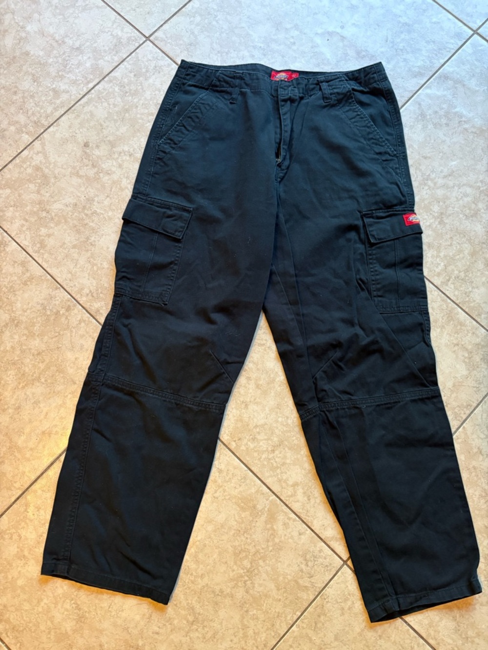 Dickies Black Cargo Pants with Utility Pockets